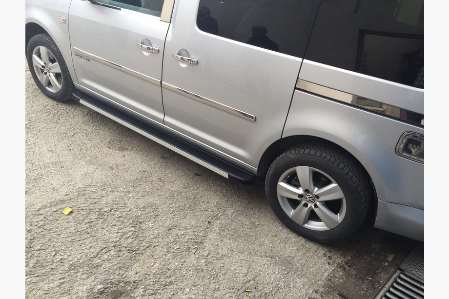 Volkswagen T5 Caravelle 2004–2010 Dørgrebsdæksler (rustfrit stål) 3 stk. Omsa – italiensk rustfrit stål Foto 2