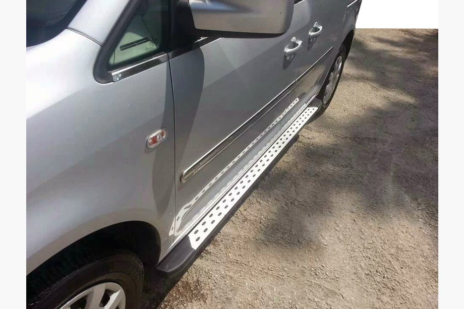Volkswagen Caddy 2010–2015 Siderør DOT-Line (2 stk., aluminium) Image