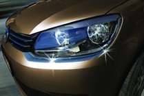 Volkswagen Caddy 2010–2015 Krom forlygteramme (2 stk., rustfrit stål) foto 1