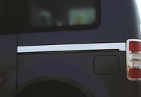 Volkswagen Caddy 2010–2015 Skydedørsliste i rustfrit stål (2 stk.) Kort akselafstand foto 1