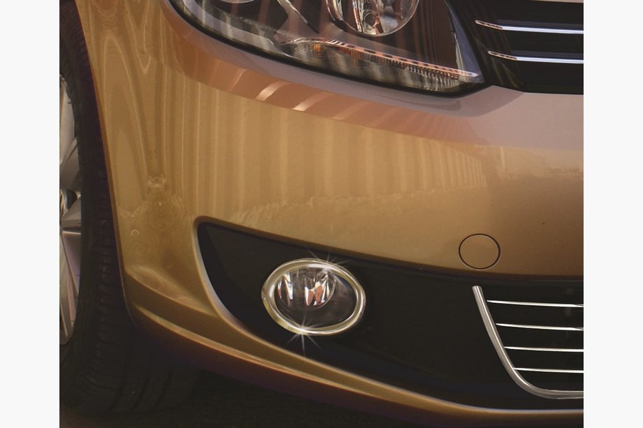 Volkswagen Touran 2010–2015 Rustfri stål rammer til tågelygter (2 stk.) Carmos - Tyrkisk stål Image