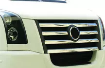 Volkswagen Crafter 2006–2016 Kromlister til kølergrill 2006-2011 foto 7