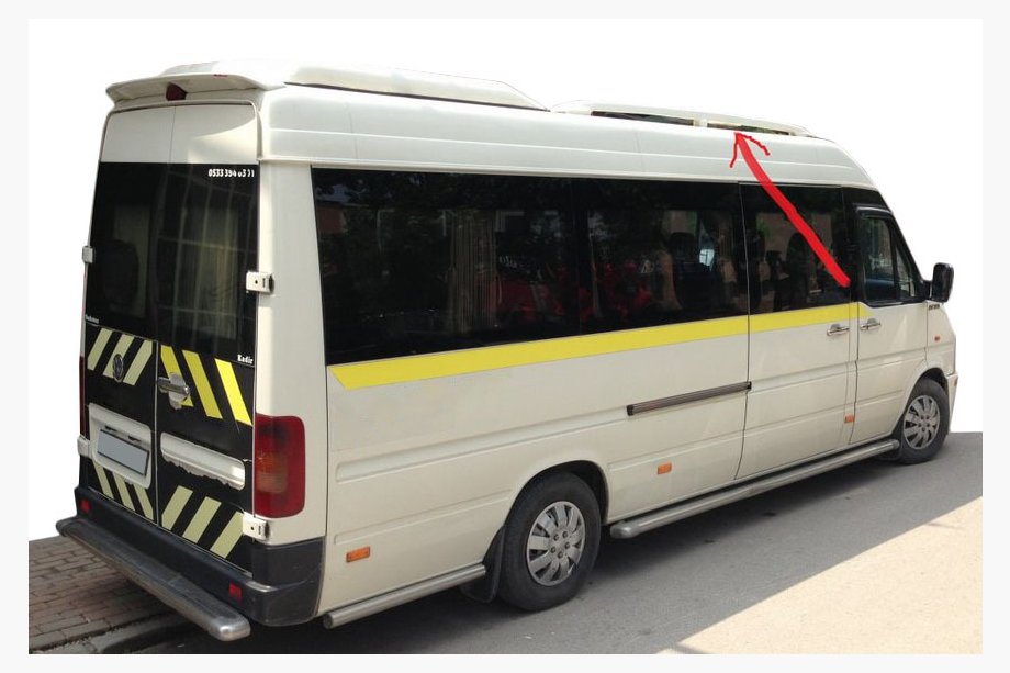 Mercedes Sprinter W901/902/903/904/905 1995–2006 Tagrælinger (til lakering, 2 stk.) Image