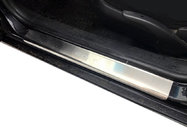 Volkswagen Golf 4 1997–2006 Dørtrinslister Nathaniko (4 stk., rustfrit stål) Premium - 3M dobbeltklæbende tape, 0,8 mm foto 1