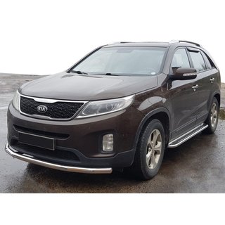 Frontbøjle ST008 (2013-2015, rustfrit stål) Kia Sorento II XM 2009–2014 foto 1