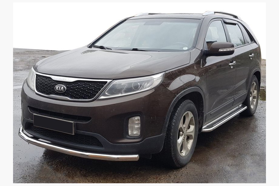 Kia Sorento II XM 2009–2014 Frontbøjle ST008 (2013-2015, rustfrit stål) Image