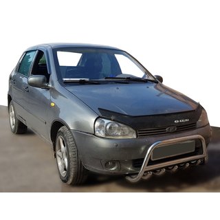 Bullbar WT003 (60 mm, rustfrit stål) Lada Kalina 2004–2011 foto 1