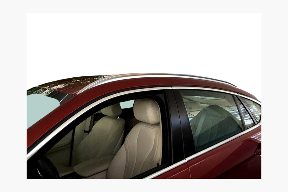 BMW X6 F16 2014–2019 Integrerede tagrælinger i krom OEM (aluminium, montering med lim) Image