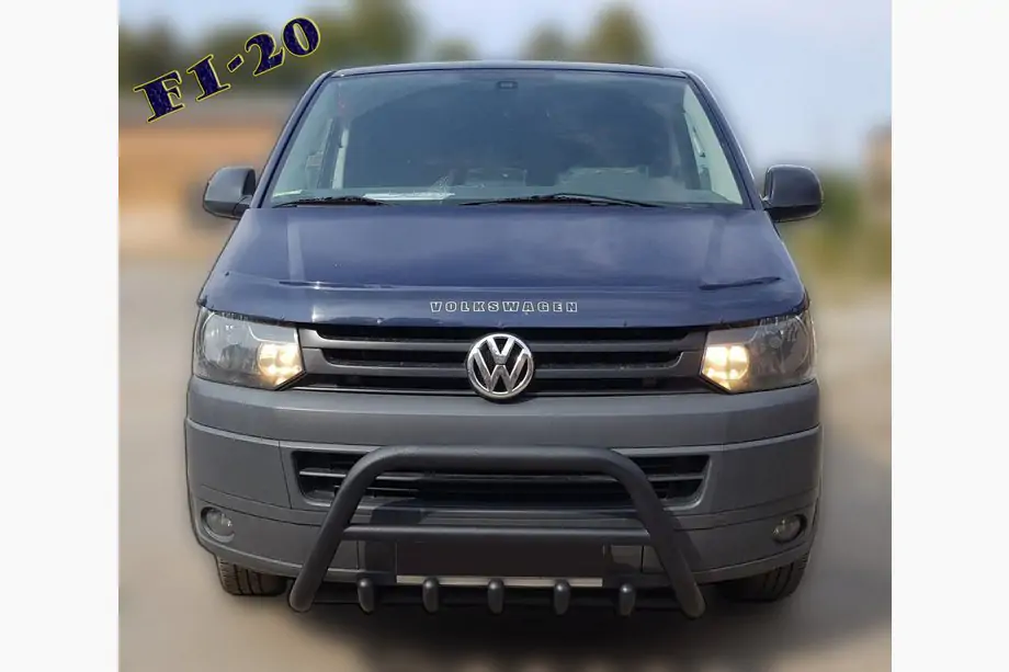 Volkswagen T5 2010–2015 Bullbar WT003 Black (rustfrit stål) Image