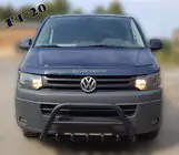 Volkswagen T5 2010–2015 Bullbar WT003 Black (rustfrit stål) foto 1