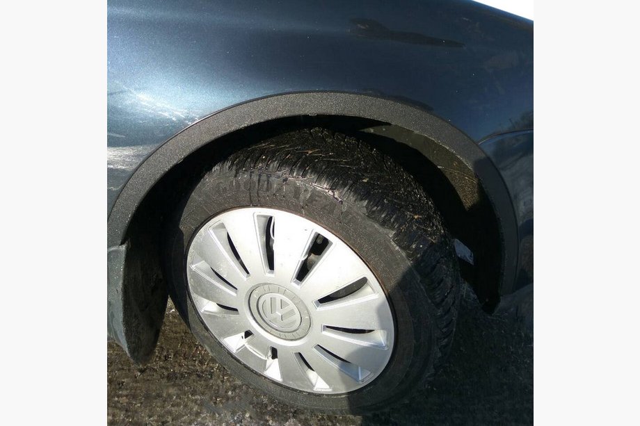 Volkswagen Jetta 2011–2018 Hjulbuekanter (4 stk., sorte) Image