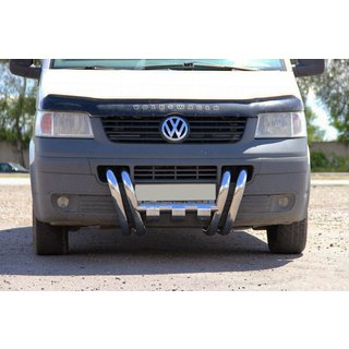 Frontbøjle ST006-15 "Næsebor" (rustfrit stål) Volkswagen T5 Transporter 2003–2010 foto 1