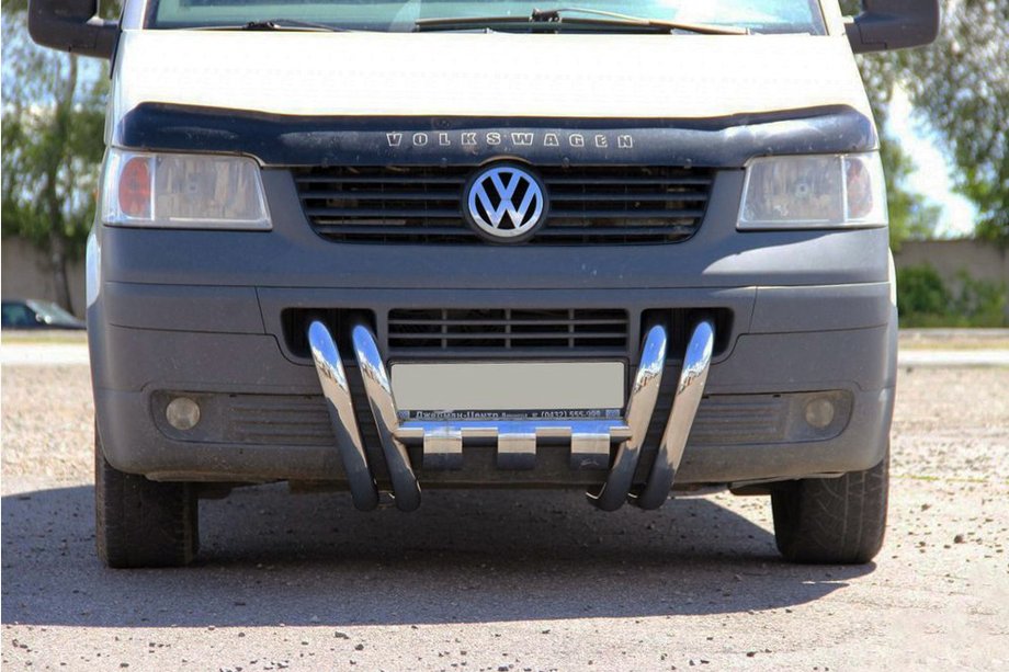Volkswagen T5 Transporter 2003–2010 Frontbøjle ST006-15 "Næsebor" (rustfrit stål) Image
