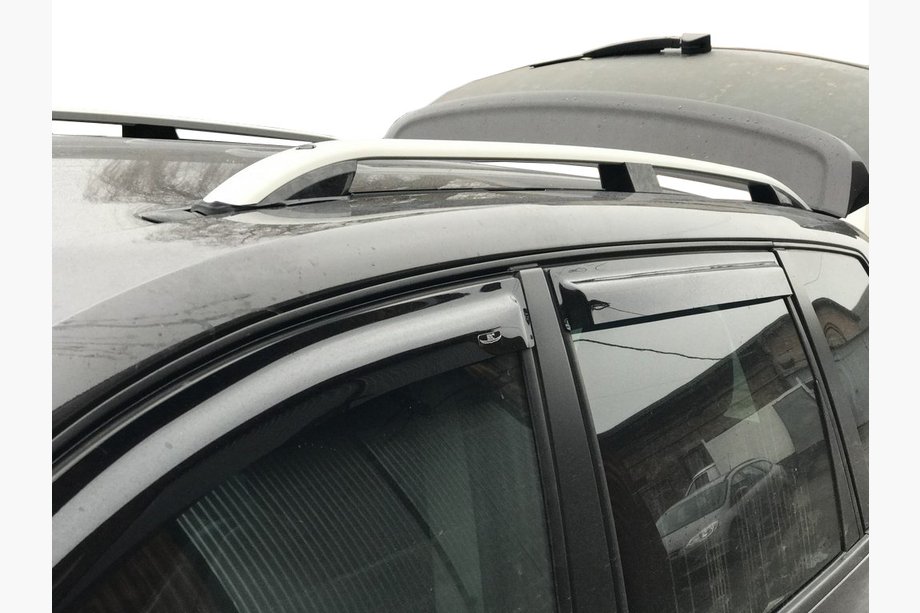 Volkswagen Touareg 2002–2010 Tagrælinger Skyport (mat grå) Image