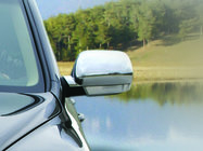 Volkswagen Touareg 2002–2010 Spejlkåber 2003-2007 (2 stk., rustfrit stål) Carmos - Tyrkisk stål foto 2