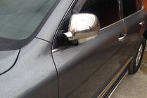 Volkswagen Touareg 2002–2010 Spejlkåber 2003-2007 (2 stk., rustfrit stål) Carmos - Tyrkisk stål foto 1