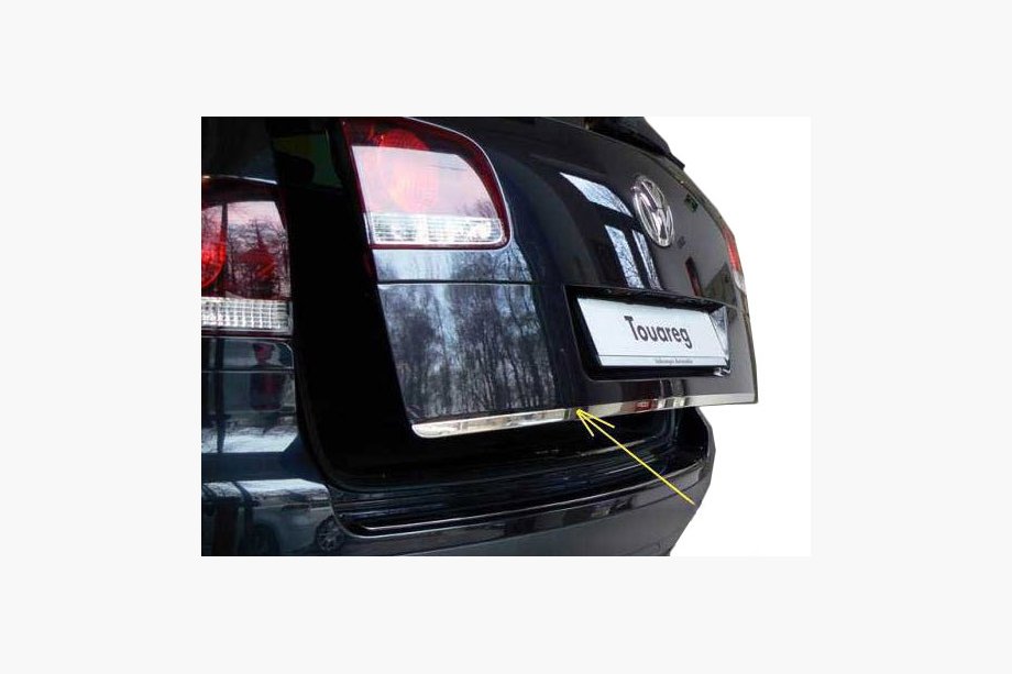 Volkswagen Touareg 2010–2018 Kantliste til bagklap (rustfrit stål) Image