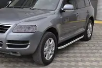 Volkswagen Touareg 2002–2010 Fullmond sidetrin (2 stk., alu) foto 1