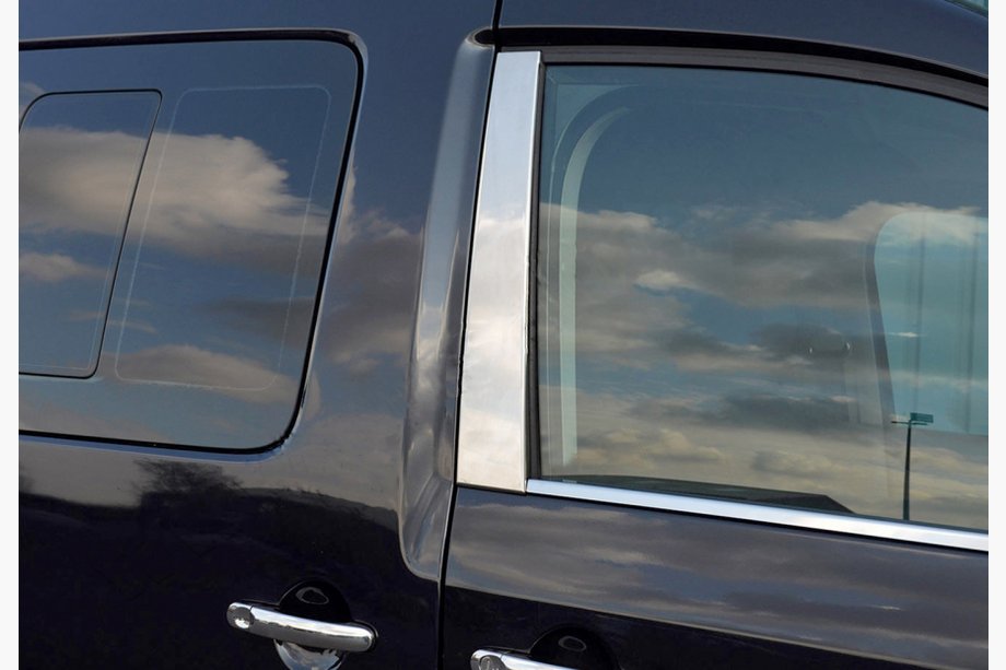 Volkswagen Caddy 2004–2010 Dørstolpelister (2 stk., rustfrit stål) Carmos - Tyrkisk stål Image