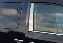 Volkswagen Caddy 2004–2010 Dørstolpelister (2 stk., rustfrit stål) Carmos - Tyrkisk stål foto 1