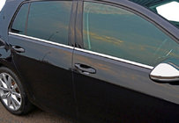 Volkswagen Golf 7/E-Golf 2012–2020 Nedre vindueslister HB (4 stk., rustfrit stål) OmsaLine - italiensk rustfrit stål foto 5