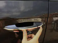 Volkswagen Passat B6 2006–2012 Flade dørgrebsdæksler i rustfrit stål (4 stk.) foto 2