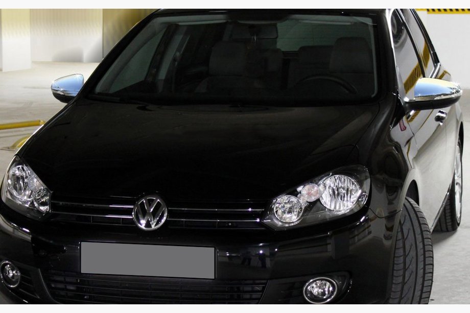 Volkswagen Golf 6 2008–2014 Spejlkåber (HB, 2 stk., rustfrit stål) Carmos - Tyrkisk stål Image