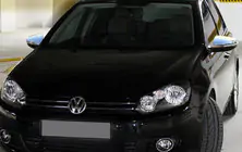 Volkswagen Golf 6 2008–2014 Spejlkåber (HB, 2 stk., rustfrit stål) foto 1