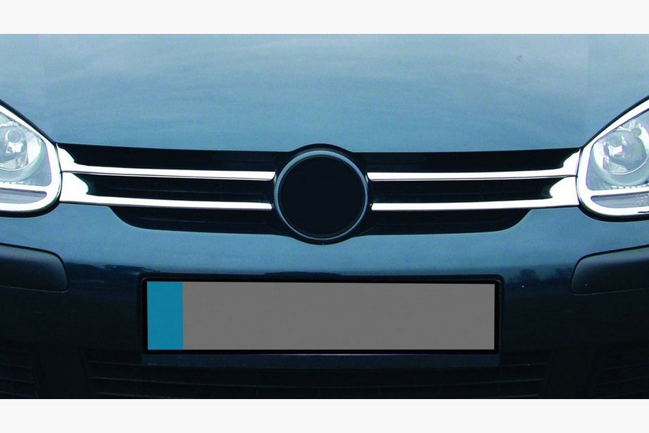 Volkswagen Golf 5 2003–2009 Smalle kølergrill-lister (4 stk., rustfrit stål) Foto 1