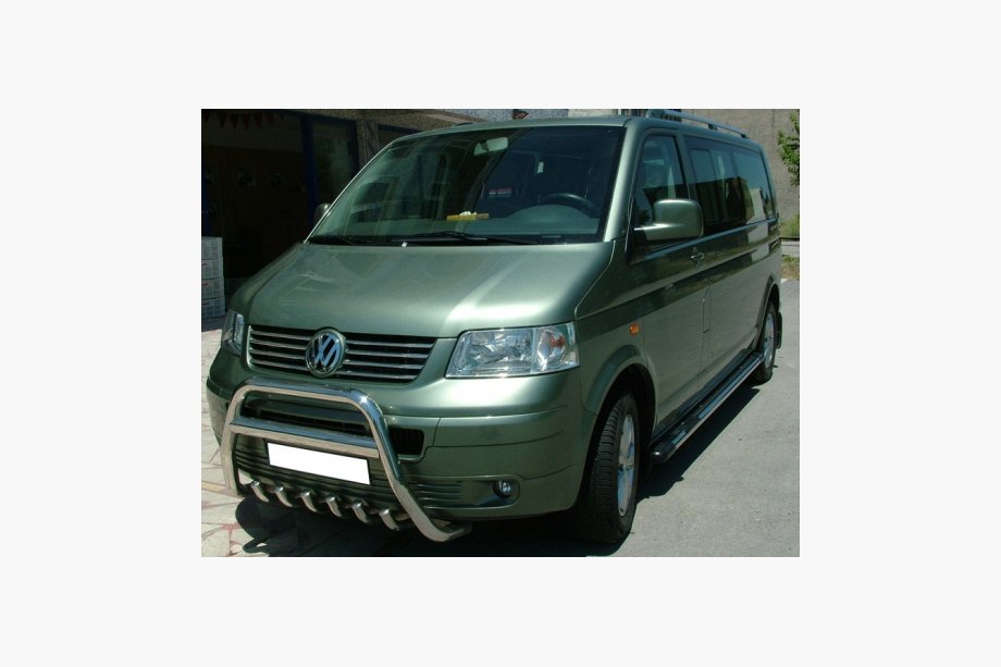 Volkswagen T5 Transporter 2003–2010 Kængurugitter WT003 (rustfrit stål) Foto 4