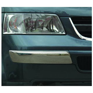 Hjørnebeskyttere til forreste kofanger (2 stk., rustfrit stål) Volkswagen T5 Transporter 2003–2010 foto 1