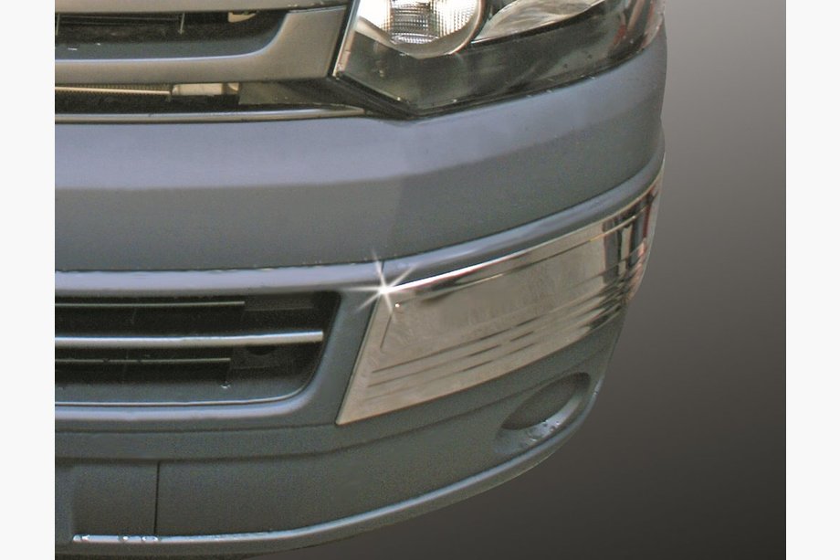 Volkswagen T5 2010–2015 Hjørnebeskyttere til frontkofanger (2 stk., rustfrit stål) Foto 1