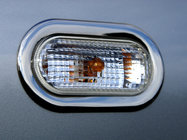 Volkswagen Caddy 2004–2010 Covers til sideblinklys i rustfrit stål (2 stk.) foto 2