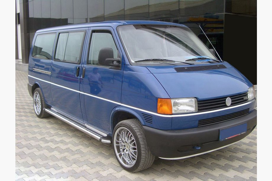 Volkswagen T4 Transporter 1990–2003 Sidetrin KB002 Ø60 mm (2 stk., rustfrit stål) Kun til kort akselafstand Image