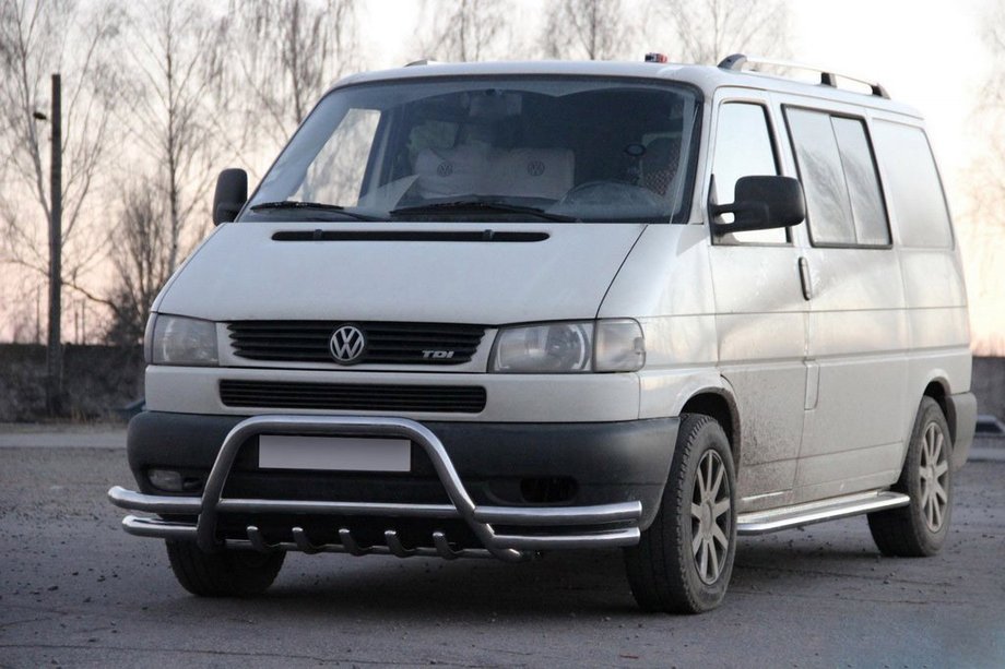 Volkswagen T4 Transporter 1990–2003 Kængurubøjle WT003 Plus-2 (rustfrit stål) Image