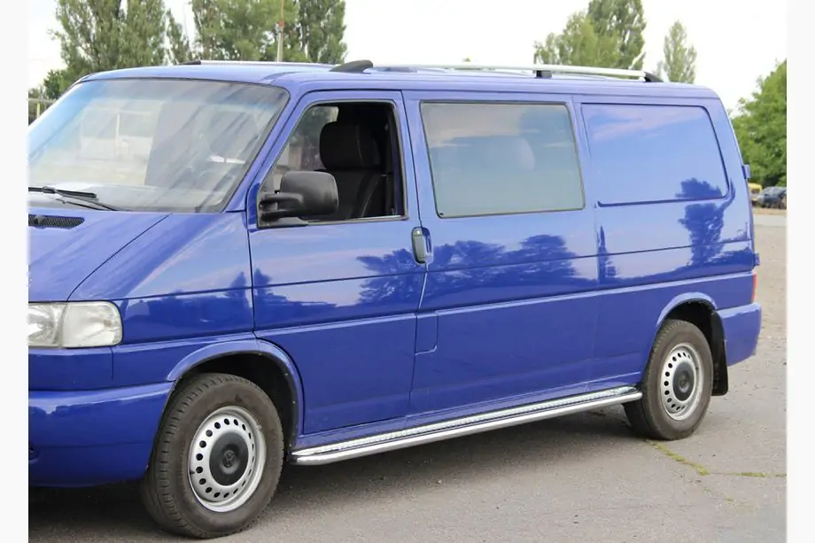 Volkswagen T4 Transporter 1990–2003 Krom tagrælinger Lang akselafstand, plastfødder Image