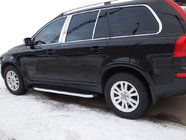 Volvo XC90 2002–2014 BlackLine sidetrin (2 stk., aluminium) foto 1