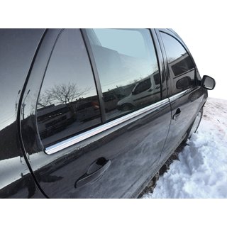 Udvendige vindueslister i rustfrit stål (4 stk.) Skoda Fabia 2000–2007 foto 1