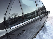 Skoda Fabia 2000–2007 Udvendige vindueslister i rustfrit stål (4 stk.) foto 1