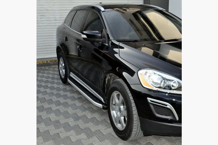 Volvo XC90 2002–2014 Sidetrin Fullmond (2 stk., aluminium) Image
