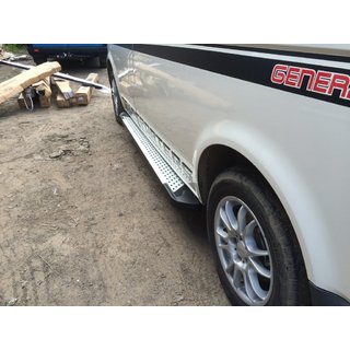 Sidetrin Allmond Grey (2 stk., aluminium) Volkswagen T5 Transporter 2003–2010 foto 1