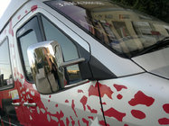 Volkswagen LT 1995–2006 Krom spejlkapper (2 stk., plast) foto 6