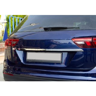 Kromliste over nummerpladen (rustfrit stål) Volkswagen Tiguan 2016–2023 foto 2