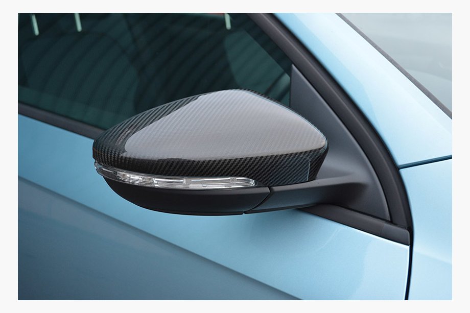Volkswagen Beetle 2011–2015 Spejlkåber (2 stk., ægte carbon) Foto 1