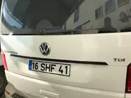Volkswagen T6 2015–2024 Liste over nummerpladen (carbon) foto 1