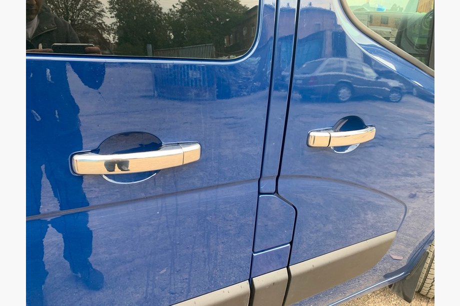 Fiat Talento 2016– Krom dørgrebsdæksler (4 stk.) 1 hul, Carmos - forkromet plast Image