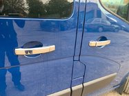 Fiat Talento 2016– Krom dørgrebsdæksler (4 stk.) 1 hul, Carmos - forkromet plast foto 1