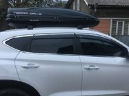 Hyundai Tucson TL 2016–2021 Vindafvisere med kromliste (6 stk., Niken) foto 1