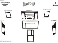 Mitsubishi Lancer X 2008– Instrumentbrætpanel-indsatser (Meric) foto 8