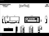 Mercedes T2 (507-814) 1967–1996 Instrumentbrætpanel-indsatser (Meric) foto 5